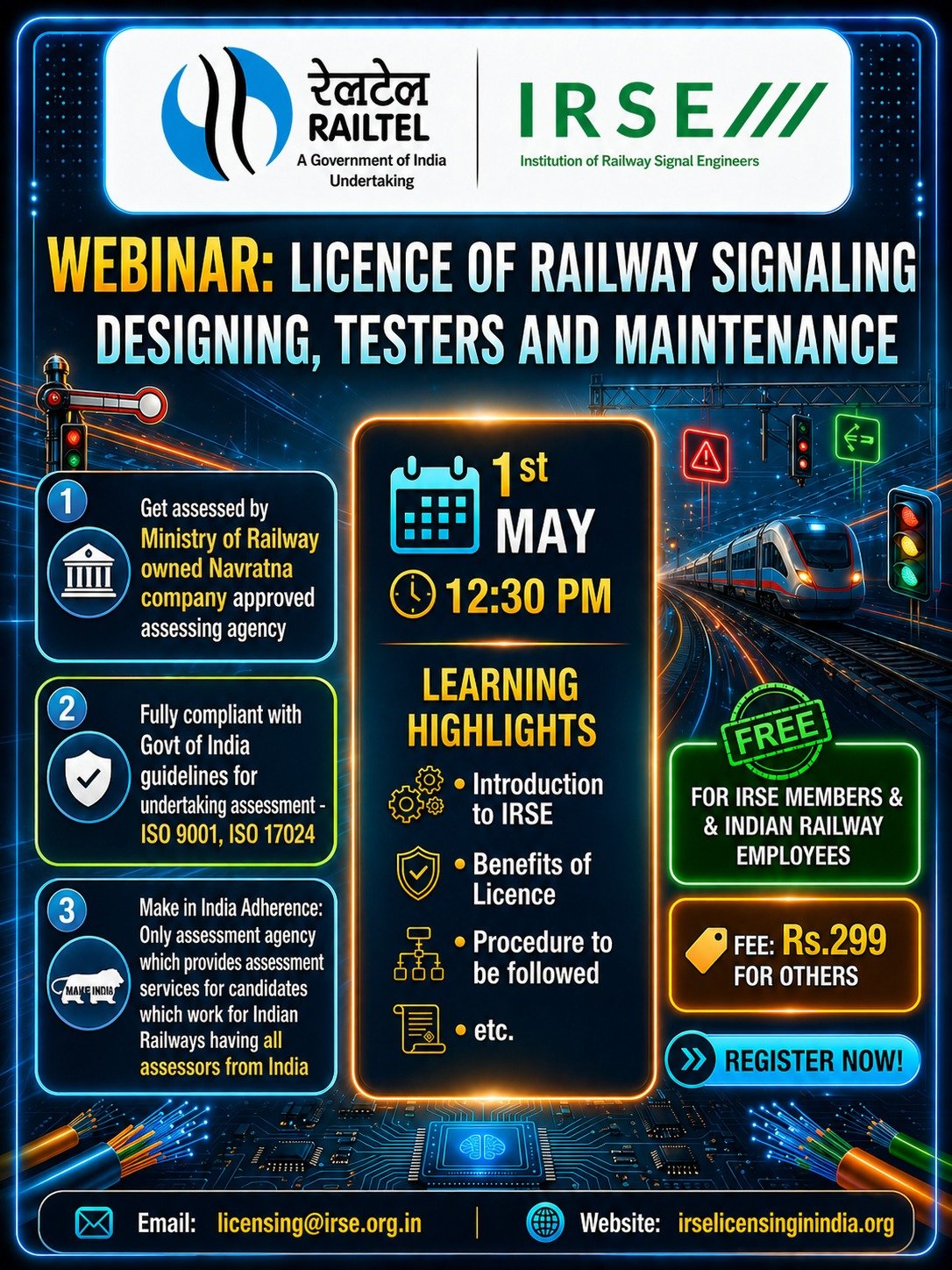 IRSE Webinar Poster